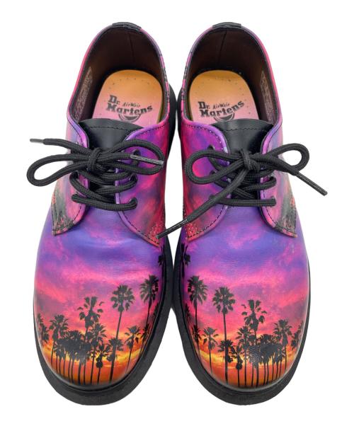 Dr.Martens（ドクターマーチン）Dr.Martens (ドクターマーチン) 3ホールシューズ パープル×オレンジ サイズ:M (US 8)の古着・服飾アイテム