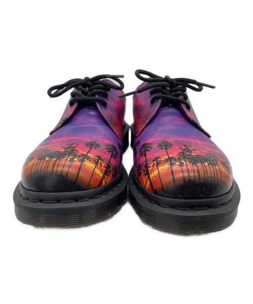 Dr.Martens（ドクターマーチン）Dr.Martens (ドクターマーチン) 3ホールシューズ パープル×オレンジ サイズ:M (US 8)の古着・服飾アイテム