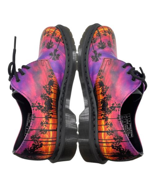 Dr.Martens（ドクターマーチン）Dr.Martens (ドクターマーチン) 3ホールシューズ パープル×オレンジ サイズ:M (US 8)の古着・服飾アイテム