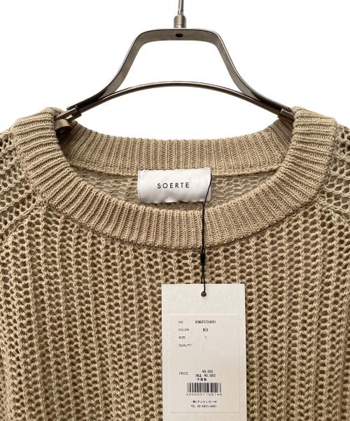 soerte（ソエルテ）soerte (ソエルテ) 薄手ニット ブラウン サイズ:1 未使用品の古着・服飾アイテム