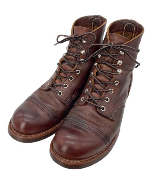 RED WING（レッドウィング）RED WING (レッドウィング) Iron Ranger アイアンレンジャー ブラウン サイズ:US8.5 Dの古着・服飾アイテム