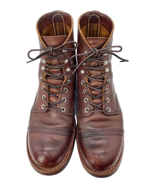 RED WING（レッドウィング）RED WING (レッドウィング) Iron Ranger アイアンレンジャー ブラウン サイズ:US8.5 Dの古着・服飾アイテム