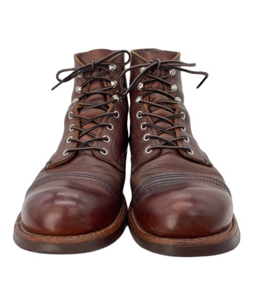 RED WING（レッドウィング）RED WING (レッドウィング) Iron Ranger アイアンレンジャー ブラウン サイズ:US8.5 Dの古着・服飾アイテム