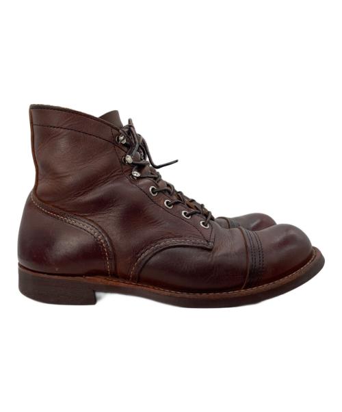 RED WING（レッドウィング）RED WING (レッドウィング) Iron Ranger アイアンレンジャー ブラウン サイズ:US8.5 Dの古着・服飾アイテム
