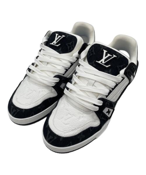 LOUIS VUITTON（ルイ ヴィトン）LOUIS VUITTON (ルイ ヴィトン) LV トレイナー スニーカー ブラック×ホワイト サイズ:7 1/2の古着・服飾アイテム