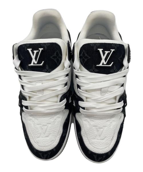 LOUIS VUITTON（ルイ ヴィトン）LOUIS VUITTON (ルイ ヴィトン) LV トレイナー スニーカー ブラック×ホワイト サイズ:7 1/2の古着・服飾アイテム