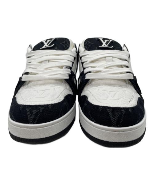 LOUIS VUITTON（ルイ ヴィトン）LOUIS VUITTON (ルイ ヴィトン) LV トレイナー スニーカー ブラック×ホワイト サイズ:7 1/2の古着・服飾アイテム