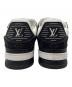 中古・古着 LOUIS VUITTON (ルイ ヴィトン) LV トレイナー スニーカー ブラック×ホワイト サイズ:7 1/2：80000円