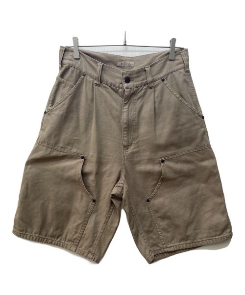 JOURNAL STANDARD relume（ジャーナルスタンダード レリューム）JOURNAL STANDARD relume (ジャーナルスタンダード レリューム) フェードダック ダブルニー ショーツ ベージュ サイズ:Mの古着・服飾アイテム