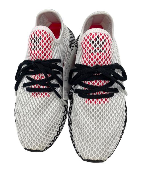 adidas（アディダス）adidas (アディダス) スニーカー DEERUPTRUNNER ホワイト×ブラック サイズ:27.5 未使用品の古着・服飾アイテム