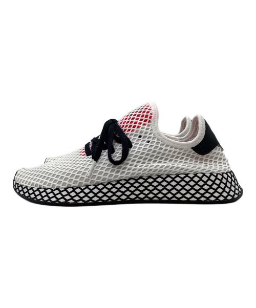adidas（アディダス）adidas (アディダス) スニーカー DEERUPTRUNNER ホワイト×ブラック サイズ:27.5 未使用品の古着・服飾アイテム