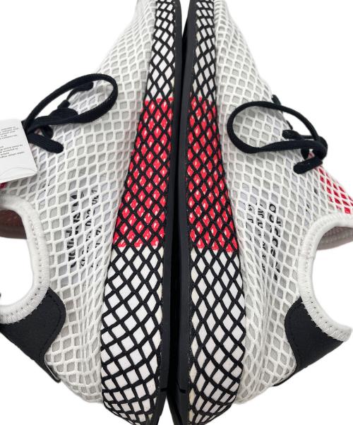 adidas（アディダス）adidas (アディダス) スニーカー DEERUPTRUNNER ホワイト×ブラック サイズ:27.5 未使用品の古着・服飾アイテム