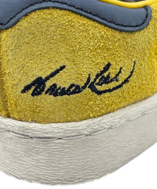 adidas Originals（アディダスオリジナル）adidas originals (アディダスオリジナル) Bruce Lee (ブルースリー) Jabbar Low イエロー×ネイビー サイズ:23.5の古着・服飾アイテム