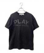 PLAY COMME des GARCONSプレイコムデギャルソン）の古着「半袖カットソー」｜ブラック