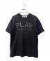 PLAY COMME des GARCONS（プレイコムデギャルソン）の古着「半袖カットソー」｜ブラック