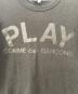 中古・古着 PLAY COMME des GARCONS (プレイコムデギャルソン) 半袖カットソー ブラック サイズ:L：7000円