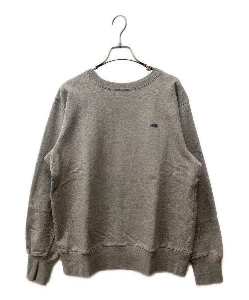 THE NORTHFACE PURPLELABEL（ザ・ノースフェイス パープルレーベル）THE NORTHFACE PURPLELABEL (ザ・ノースフェイス パープルレーベル) 10oz Mountain Crew Neck Sweat グレー サイズ:Sの古着・服飾アイテム