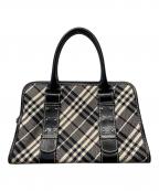 BURBERRY LONDONバーバリーロンドン）の古着「ハンドバッグ」｜ブラック×ホワイト