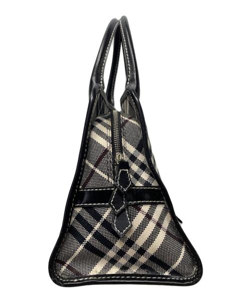 BURBERRY LONDON（バーバリーロンドン）BURBERRY LONDON (バーバリーロンドン) ハンドバッグ ブラック×ホワイトの古着・服飾アイテム