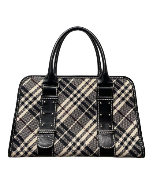 BURBERRY LONDON（バーバリーロンドン）BURBERRY LONDON (バーバリーロンドン) ハンドバッグ ブラック×ホワイトの古着・服飾アイテム