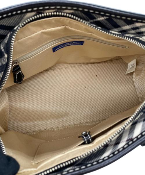 BURBERRY LONDON（バーバリーロンドン）BURBERRY LONDON (バーバリーロンドン) ハンドバッグ ブラック×ホワイトの古着・服飾アイテム