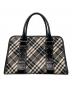 BURBERRY LONDON (バーバリーロンドン) ハンドバッグ ブラック×ホワイト：8000円