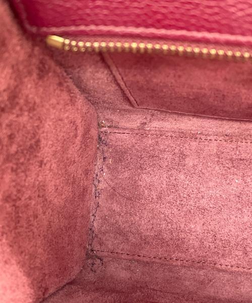 CELINE（セリーヌ）CELINE (セリーヌ) ラゲージ ナノ 2WAYショルダーバッグ レッドの古着・服飾アイテム