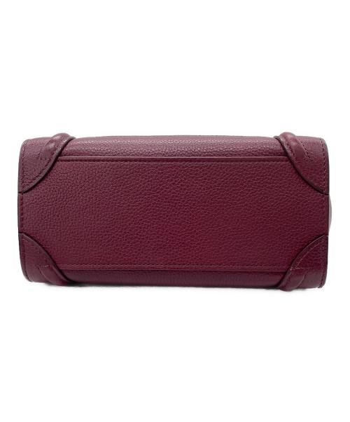 CELINE（セリーヌ）CELINE (セリーヌ) ラゲージ ナノ 2WAYショルダーバッグ レッドの古着・服飾アイテム