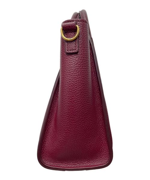 CELINE（セリーヌ）CELINE (セリーヌ) ラゲージ ナノ 2WAYショルダーバッグ レッドの古着・服飾アイテム