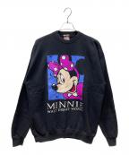 DISNEY DESIGNSディズニー・デザインズ）の古着「プリントスウェット」｜ブラック