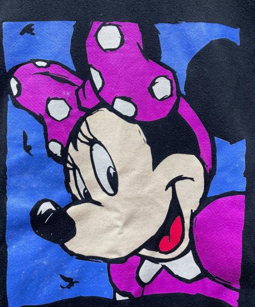 DISNEY DESIGNS（ディズニー・デザインズ）DISNEY DESIGNS (ディズニー・デザインズ) プリントスウェット ブラック サイズ:XLの古着・服飾アイテム
