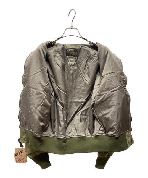 HOUSTON（ヒューストン）HOUSTON (ヒューストン) L-2 フライトジャケット オリーブ サイズ:38の古着・服飾アイテム