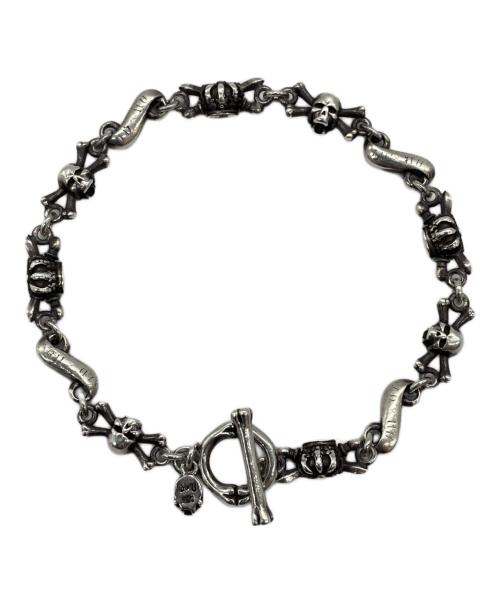 JUSTIN DAVIS（ジャスティンデイビス）JUSTIN DAVIS (ジャスティンデイビス) Hideo Uchiyama DOUBLE CROSS BRACELET シルバーの古着・服飾アイテム