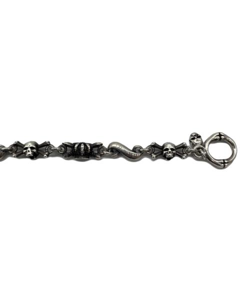 JUSTIN DAVIS（ジャスティンデイビス）JUSTIN DAVIS (ジャスティンデイビス) Hideo Uchiyama DOUBLE CROSS BRACELET シルバーの古着・服飾アイテム