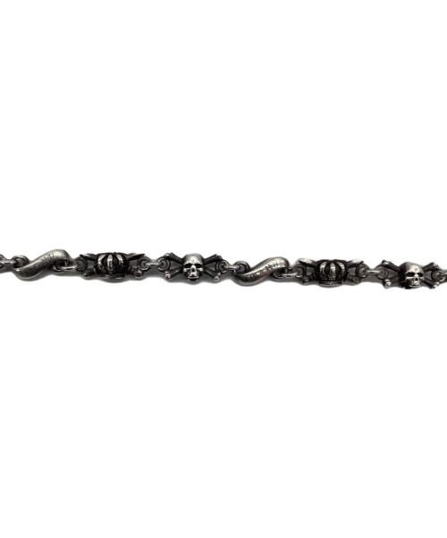 JUSTIN DAVIS（ジャスティンデイビス）JUSTIN DAVIS (ジャスティンデイビス) Hideo Uchiyama DOUBLE CROSS BRACELET シルバーの古着・服飾アイテム