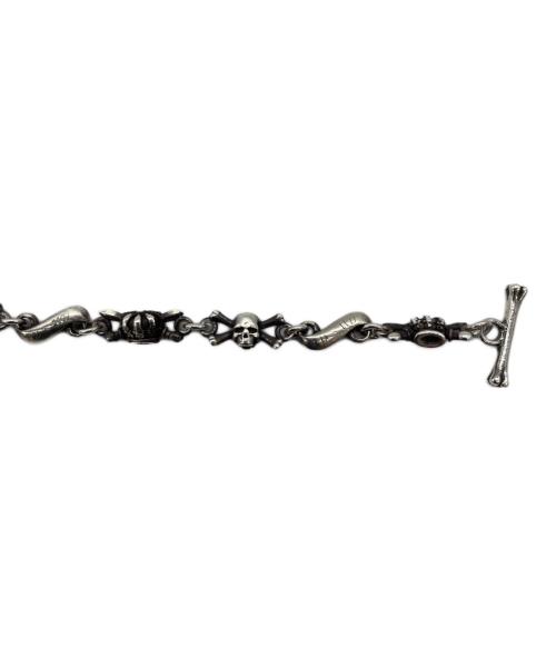 JUSTIN DAVIS（ジャスティンデイビス）JUSTIN DAVIS (ジャスティンデイビス) Hideo Uchiyama DOUBLE CROSS BRACELET シルバーの古着・服飾アイテム