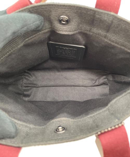 COACH（コーチ）COACH (コーチ) 2WAYバッグ ブラック×レッドの古着・服飾アイテム