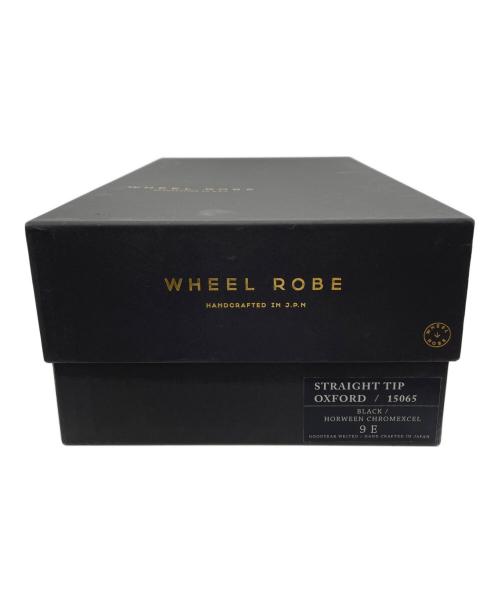 WHEEL ROBE（ウィールローブ）WHEEL ROBE (ウィールローブ) STRAIGHT TIP OXFORD BLACK ブラック サイズ:9Eの古着・服飾アイテム