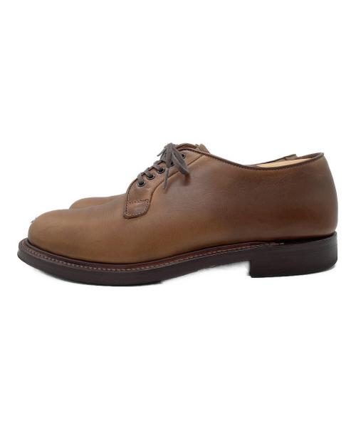 WHEEL ROBE（ウィールローブ）WHEEL ROBE (ウィールローブ) PLAIN TOE BLUCHER NATURAL ブラウン サイズ:9Eの古着・服飾アイテム