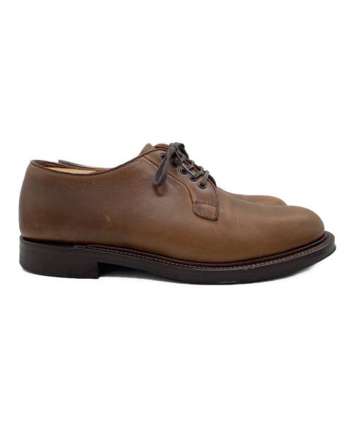 WHEEL ROBE（ウィールローブ）WHEEL ROBE (ウィールローブ) PLAIN TOE BLUCHER NATURAL ブラウン サイズ:9Eの古着・服飾アイテム