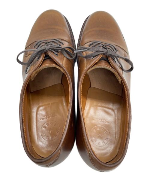 WHEEL ROBE（ウィールローブ）WHEEL ROBE (ウィールローブ) PLAIN TOE BLUCHER NATURAL ブラウン サイズ:9Eの古着・服飾アイテム