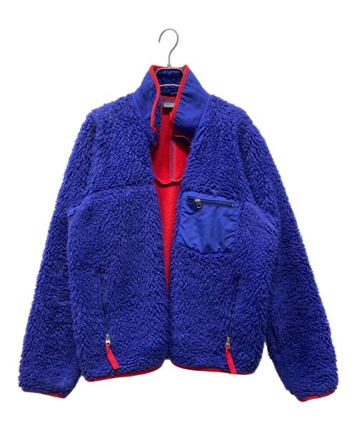 Patagonia（パタゴニア）Patagonia (パタゴニア) クラシックレトロカーディガン 2000年モデル ブルー×レッド サイズ:Mの古着・服飾アイテム
