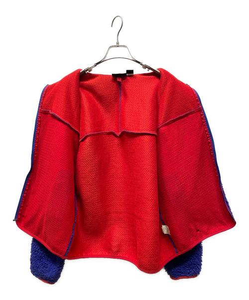 Patagonia（パタゴニア）Patagonia (パタゴニア) クラシックレトロカーディガン 2000年モデル ブルー×レッド サイズ:Mの古着・服飾アイテム