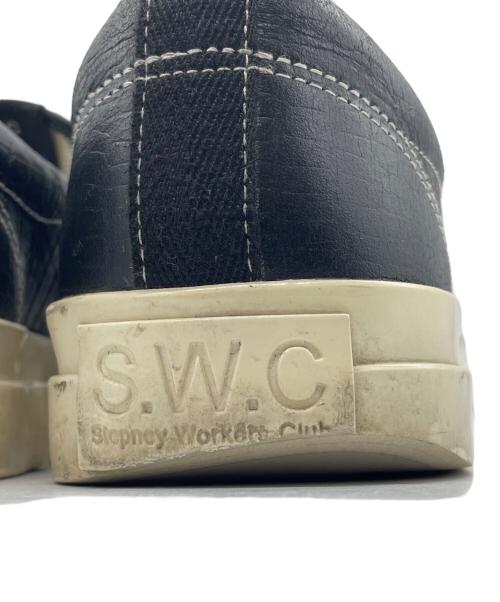 SWC（ステファニー ワーカーズ クラブ）SWC (ステファニー ワーカーズ クラブ) JUNYA WATANABE MAN (ジュンヤワタナベマン) スリッポン ブラック サイズ:44の古着・服飾アイテム