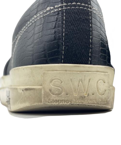 SWC（ステファニー ワーカーズ クラブ）SWC (ステファニー ワーカーズ クラブ) JUNYA WATANABE MAN (ジュンヤワタナベマン) スリッポン ブラック サイズ:44の古着・服飾アイテム