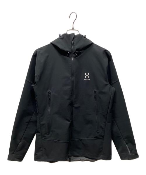 HAGLOFS（ホグロフス）HAGLOFS (ホグロフス) ソフトシェルジャケット GARNET WINTER HOOD MEN ブラック サイズ:Mの古着・服飾アイテム