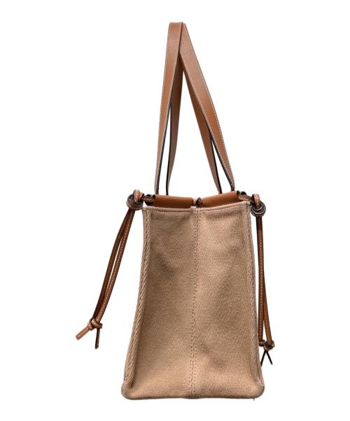 LOEWE（ロエベ）LOEWE (ロエベ) クッショントート スモール ベージュ・ブラウンの古着・服飾アイテム