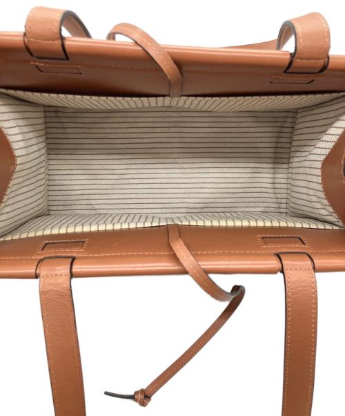 LOEWE（ロエベ）LOEWE (ロエベ) クッショントート スモール ベージュ・ブラウンの古着・服飾アイテム