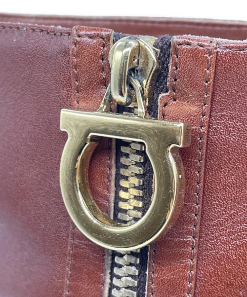 Salvatore Ferragamo（サルヴァトーレ フェラガモ）Salvatore Ferragamo (サルヴァトーレ フェラガモ) ショートブーツ ブラウン サイズ:23の古着・服飾アイテム