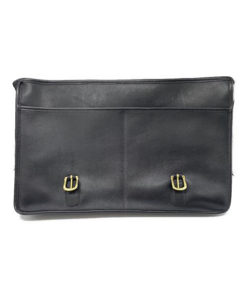 COACH（コーチ）COACH (コーチ) レザーブリーフケース ブラックの古着・服飾アイテム